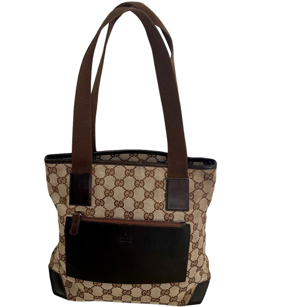 Gucci monogram canvas shoulder bag